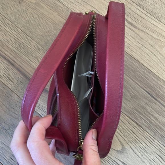 Madewell The Sydney Zip-Top Crossbody Bag NB208 BURGUNDY - Picture 3 of 7